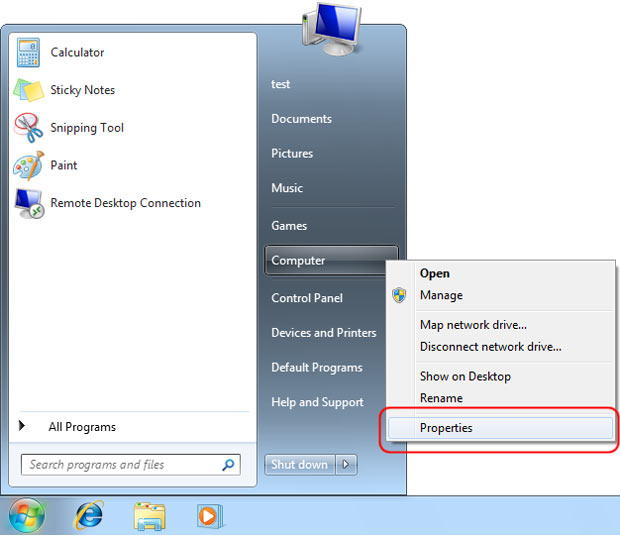 start menu windows server 2012 remote desktop