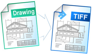 Convert drawing ro TIFF